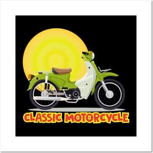 Classic Motorcycle Posters and Art